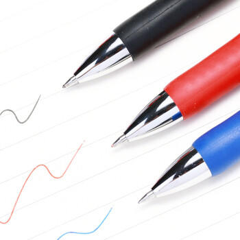 齐心(Comix)【热门商品】20支装中性笔签字笔按动笔子弹头/水笔/0.5mm会议签字笔 黑色 EB35 商品图2