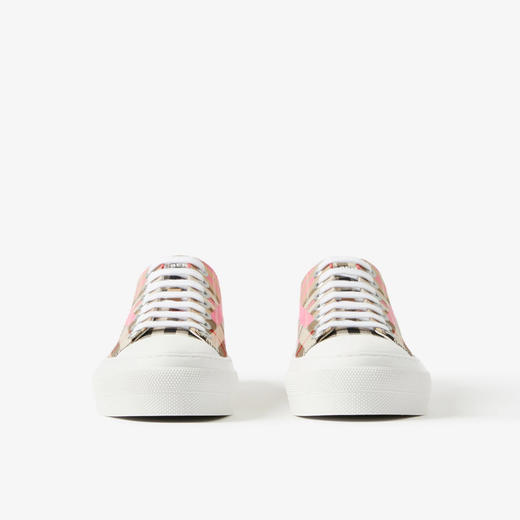 BURBERRY 巴宝莉 女士格纹系带休闲运动鞋 格子 8072374 A8790 商品图1