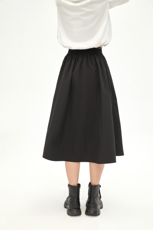 【XS1M1】有兰 酷感抽褶伞裙半身裙IM3SK01 商品图3