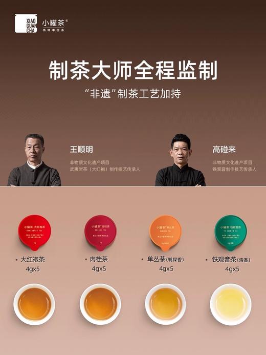 【限定款】小罐茶茶叶茶礼盒装金20罐特级大红袍铁观音鸭屎香单丛茶 商品图2
