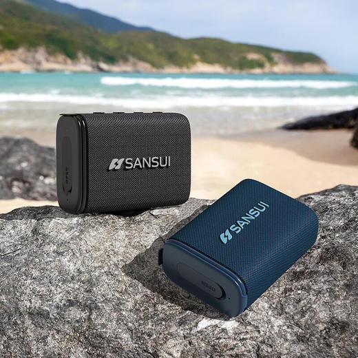 山水（SANSUI）T2蓝牙无线音响小型便携式迷你户外超重低音炮车载高音质音箱【黑色】 商品图3