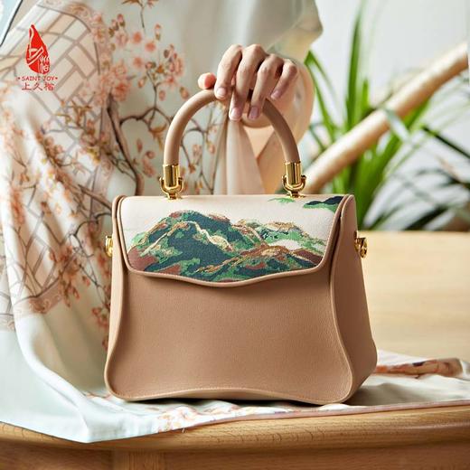 SAINTJOY/上久楷 宋锦女式拎包  锦绣山河  BWS23A0102 商品图5