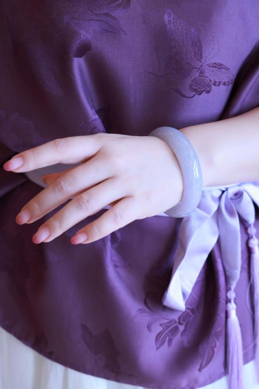 【紫福】紫色飘黄手镯-SZ603153 商品图8