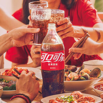 可口可乐（Coca-Cola）汽水 碳酸饮料 888ml*12瓶 家庭聚会 整箱装 年货 商品图3