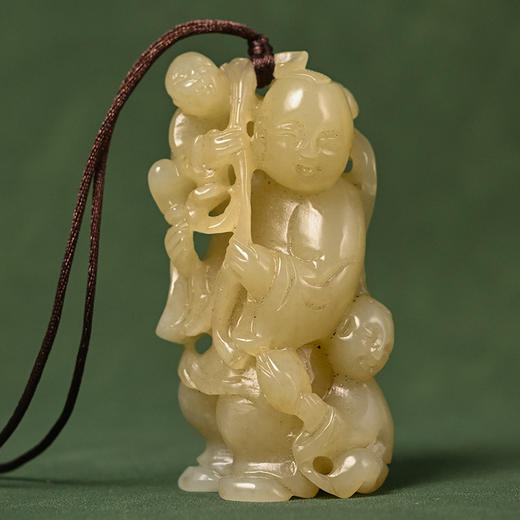 清 和田玉雕童子把件 商品图0