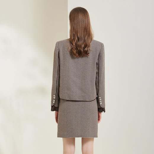 NG103斯尔丽瑟俪2023秋季新款浪漫撞色小香风百搭外套套装 商品图1