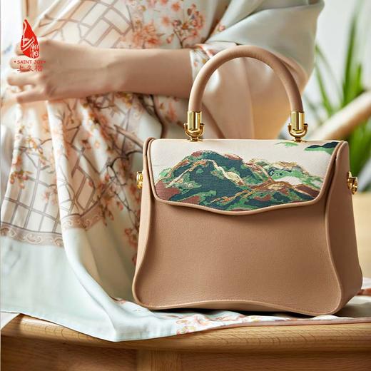 SAINTJOY/上久楷 宋锦女式拎包  锦绣山河  BWS23A0102 商品图7