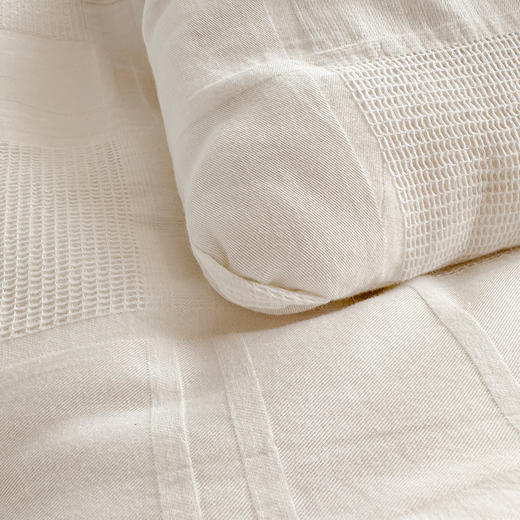 【原棉民宿被子】提花大格大豆被芯白色柔软被子全棉原棉民宿被子学生 商品图8