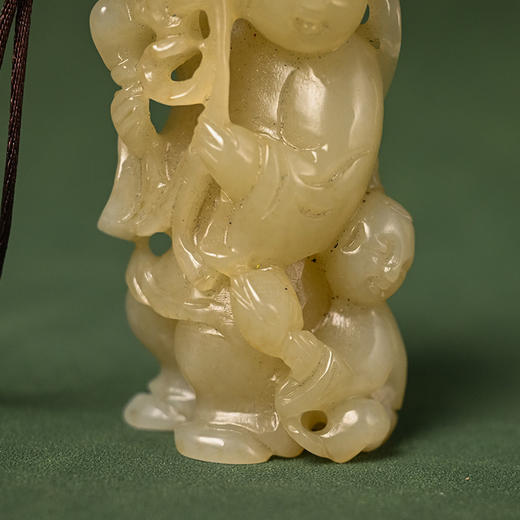 清 和田玉雕童子把件 商品图3