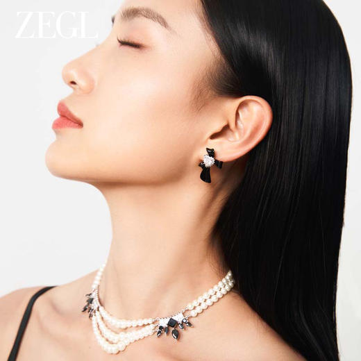 【zegl耳妆盘】为爱加冕系列耳环女耳钉原创设计耳夹结婚配饰礼物 商品图1
