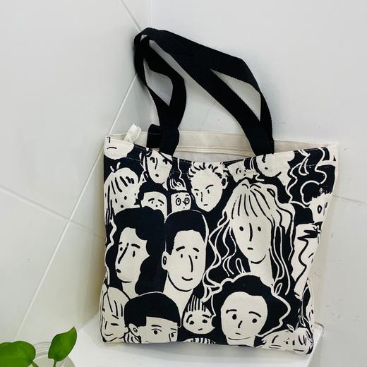 原创萌萌熊帆布包  单肩环保大容量帆布包 商品图3