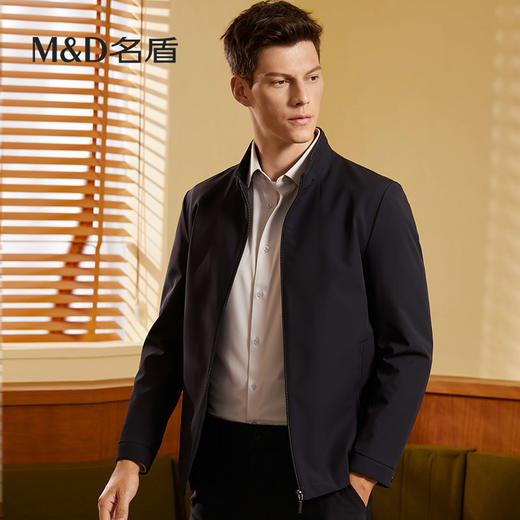【三防面料】MD名盾男休闲夹克立领四面弹秋季商务行政外套91565 商品图1