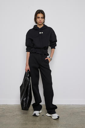 空气层阔腿长裤