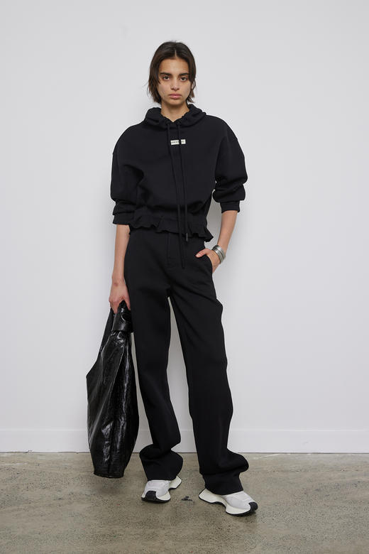 空气层阔腿长裤 商品图0