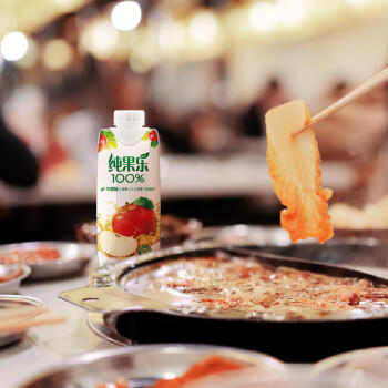 百事可乐纯果乐 100%苹果汁 纯果汁 330ml*12盒整箱装 商品图1