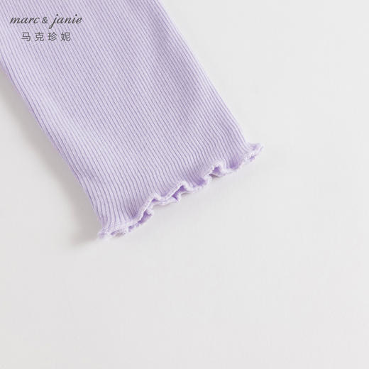 马克珍妮秋装女童木耳边弹力针织打底裤231891 商品图6
