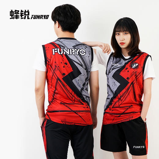 蜂锐FUNRY定制无袖训练服透气吸汗速干组队球服 商品图4