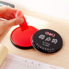 得力(deli)φ89mm金属圆盖财务快干印台印泥 办公用品 红色9859 商品缩略图1