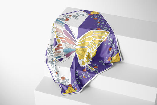 蝶恋花 丝巾逗好文创 商品图2