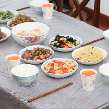 妙洁一次性台布桌布大号共40张 餐桌塑料膜餐垫野餐 商品图0