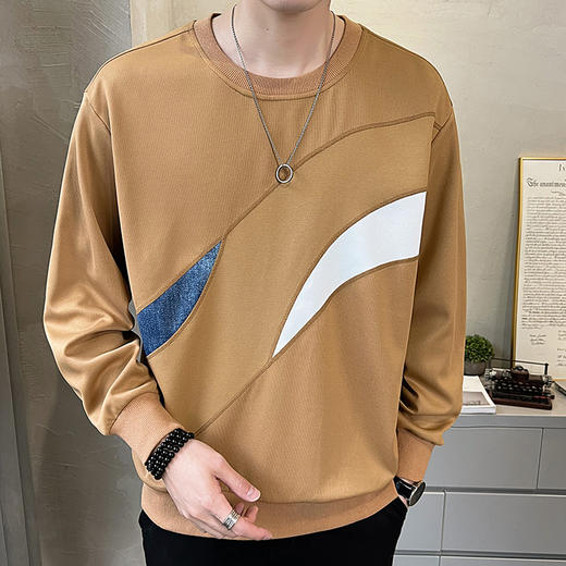 【一口价】【新款DPJ】大依优型大码长袖卫衣加肥加大肥佬休闲宽松透气上衣秋装打底男士胖子 商品图2