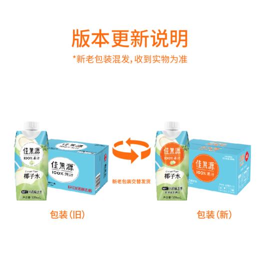 佳果源 进口 100NFC椰子水 330ml*12 商品图1