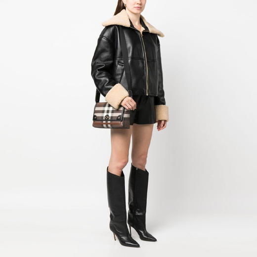 BURBERRY 巴宝莉 女士 Note 中号单肩包 格子 8071385 A8900 商品图3