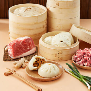 1号会员店（One's Member） 黑猪肉包子 营养早餐 美味主食 520g（8只装） 商品图2