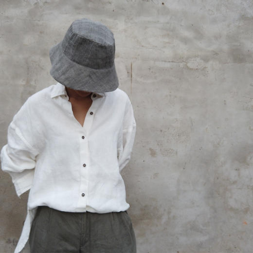 全麻质地，中性款， 极简舒适，经典款白衬衫 商品图4