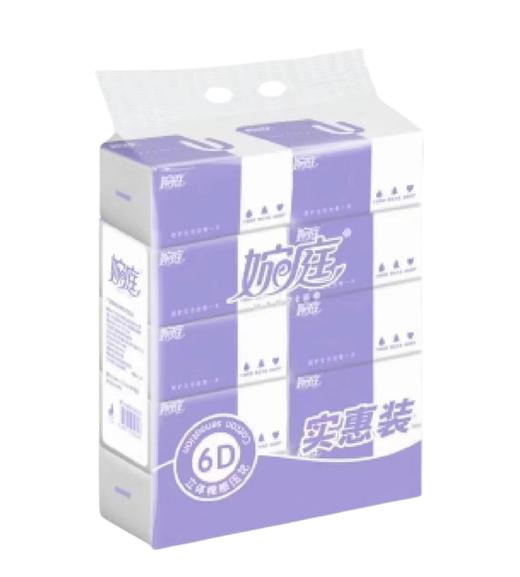 婉庭6D立体棉感压花抽纸 10包/提 商品图0