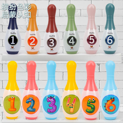 「孩子健身娱乐帮手」儿童保龄球休闲室内运动游戏幼儿园小朋友互动过家家球类玩具 商品图2