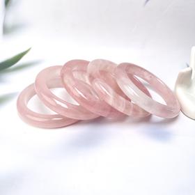 水晶手镯-粉晶宽条