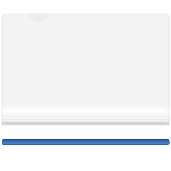 天章 （TANGO） 新绿天章 抽拉杆文件夹透明抽杆夹A4蓝色9mm10个装报告资料简历试卷书本纸夹子办公用品 0237 商品图1