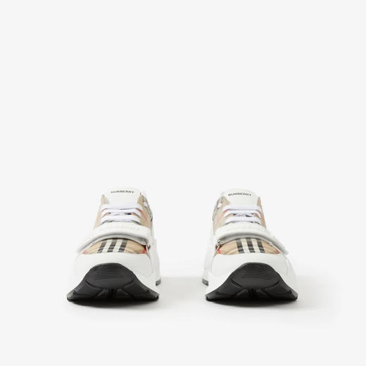 BURBERRY 巴宝莉 男士格纹皮革休闲运动鞋 格子 8070838 A1464 商品图1