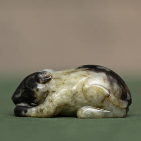 清 玉雕老鼠把件