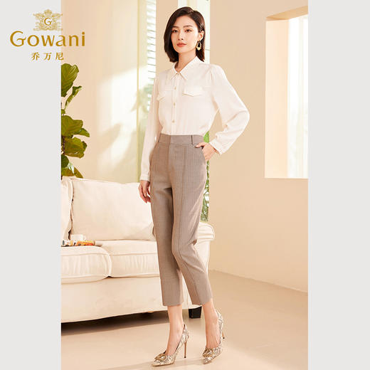 乔万尼秋冬新款西裤直筒显瘦设计ET3F701 商品图2