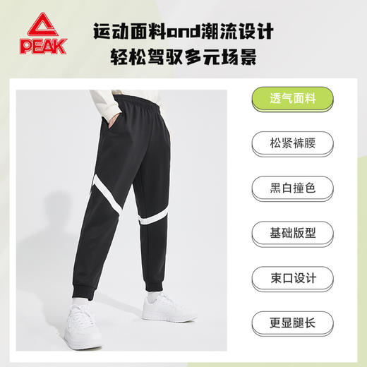 匹克2023秋季新款篮球训练系列男款针织长裤DF333261 商品图1