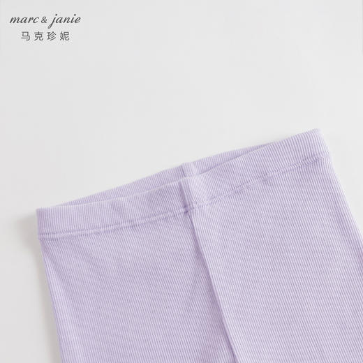 马克珍妮秋装女童木耳边弹力针织打底裤231891 商品图5