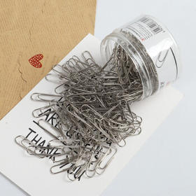 天章 （TANGO）【超值低价】3#29mm镀镍回形针 200枚/筒 金属防锈曲别针 资料收纳整理 办公室文具用品 开学必备