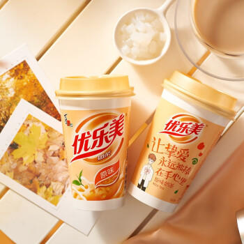 优乐美椰果奶茶80g*4杯混合原味/草莓/香芋味早餐下午茶速溶冲调饮料 商品图2