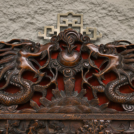 清 檀香木透雕人物故事挂屏 商品图1