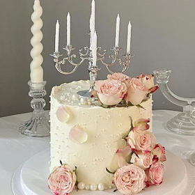 【多头玫瑰鲜花蛋糕】-女生蛋糕/鲜花蛋糕