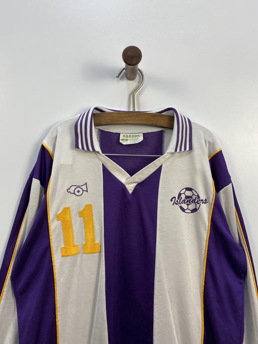 80年代 Vintage cannon 美国制 长袖足球球衣 _SSJ(L) 商品图0