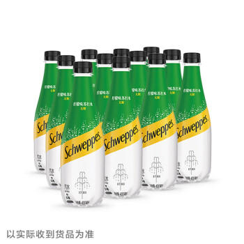 可口可乐怡泉 可口可乐 Schweppes 无糖零卡 柠檬味 苏打水 400ml*12瓶 商品图4