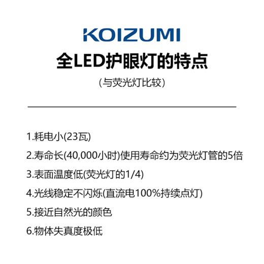 日本进口小泉KOIZUMI护眼台灯儿童学生学习阅读台灯ECL-246 商品图3