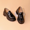 Safiya/索菲娅2023秋季新品 潮流厚底粗跟方头复古英伦JK小皮鞋乐福鞋 SF33112054 商品缩略图3