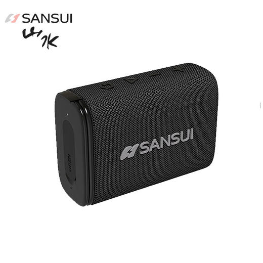 山水（SANSUI）T2蓝牙无线音响小型便携式迷你户外超重低音炮车载高音质音箱【黑色】 商品图1