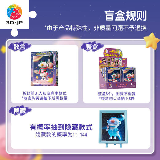 【折扣商品 不退不换】80片 迷你塑料 盲盒系列 Q1129 和躺平说不鸭系列 商品图1