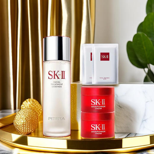 春季焕新【全球购】SK-II/神仙水230ml+大红瓶面霜15g+前男友面膜2片「配赠礼袋 」按规格实发，介意勿拍谢谢 商品图3