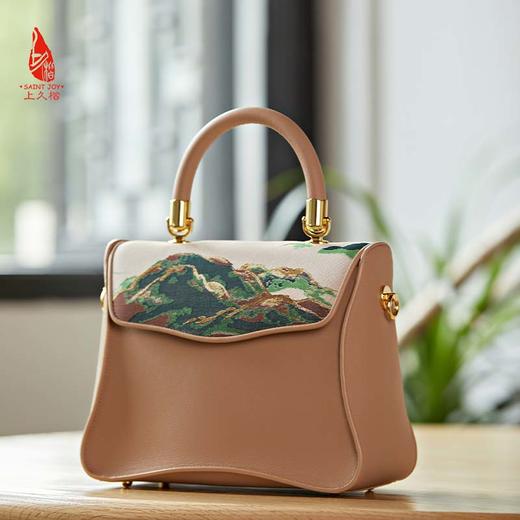 SAINTJOY/上久楷 宋锦女式拎包  锦绣山河  BWS23A0102 商品图6